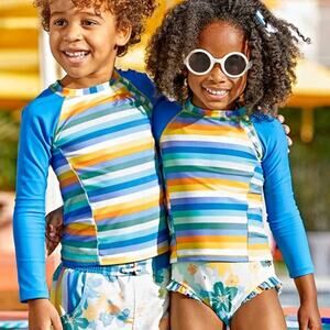 Matilda Jane Long Sleeve Undercover Rashguard Sz 4  Lets Go Together Striped